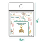 Charm de abeja dorado con circonitas en blíster, vista frontal