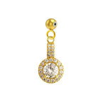 Charm Cobre Chapado Oro 14K con Circonita Círculo