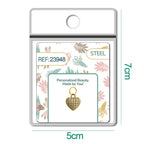 Charm Cobre Chapado Oro 14K con Circonita Corazón Colgante detalle