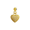 Charm Cobre Chapado Oro 14K con Circonita Corazón