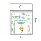 Charm Cobre Chapado Oro 14K con Circonita Delfines con Cierre detalle