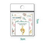 Charm Cobre Chapado Oro 14K con Circonita Delfines Curvos con Cierre detalle