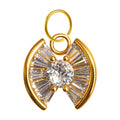 Charm Cobre Chapado Oro 14K con Circonita Herradura Colgante