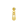 Charm Cobre Chapado Oro 14K con Circonita Imperdible