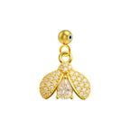 Charm Cobre Chapado Oro 14K con Circonita Mariposa Gota