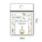 Charm Cobre Chapado Oro 14K con Circonita Ojo detalle