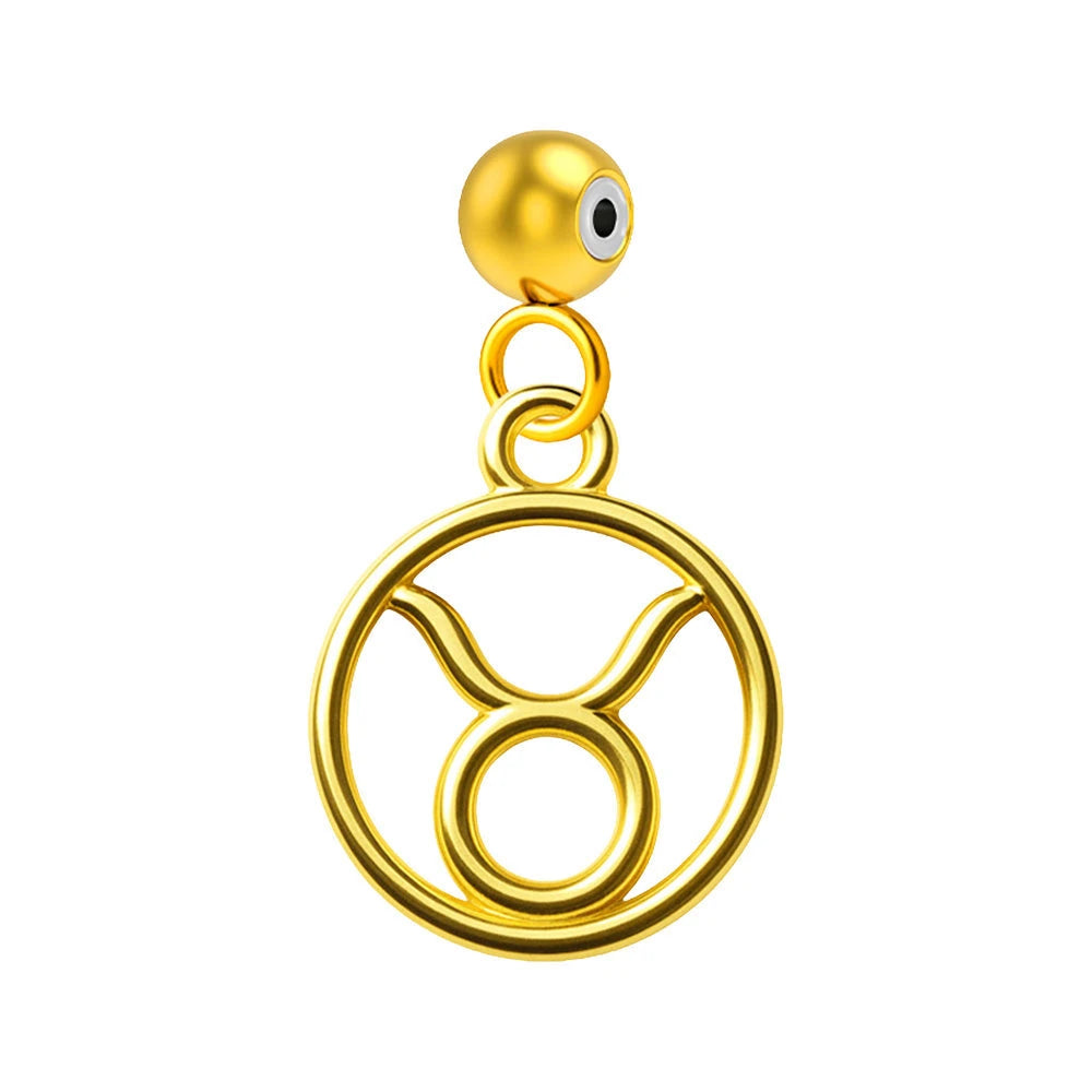 Charm Zodiaco Tauro Acero Dorado