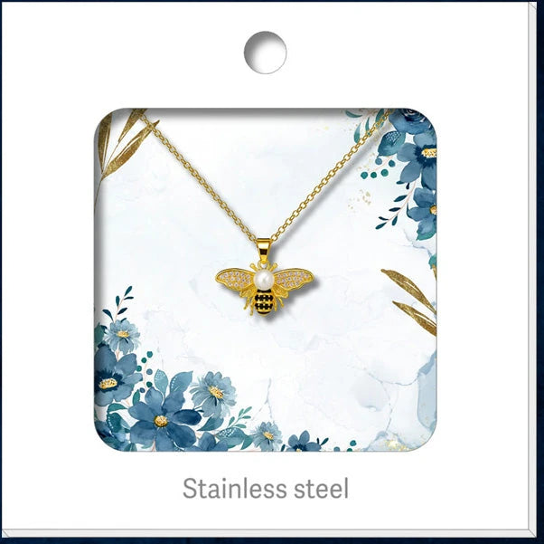Colgante Abeja con Circonitas detalle