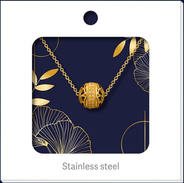 Colgante Dorado Cilíndrico con Relieve detalle
