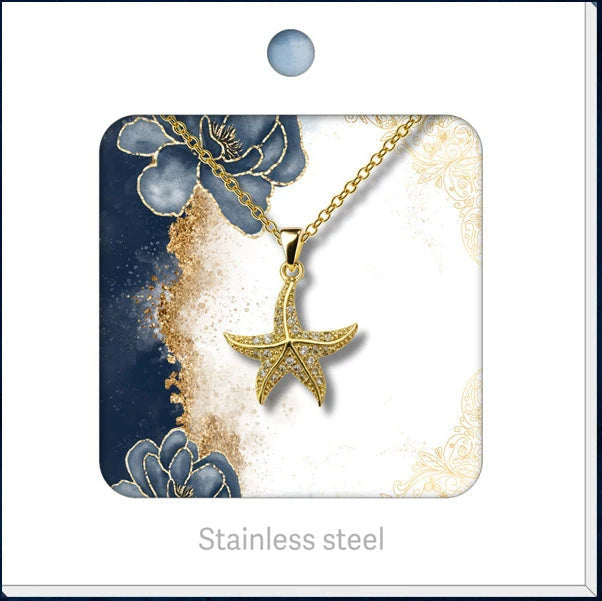 Colgante Estrella de Mar Dorada detalle