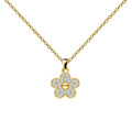 Colgante Flor con Circonitas