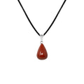 Colgante Gotita Redonda de Jade Rojo