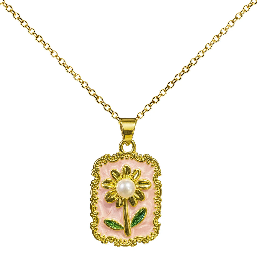 Colgante Margarita Rosa