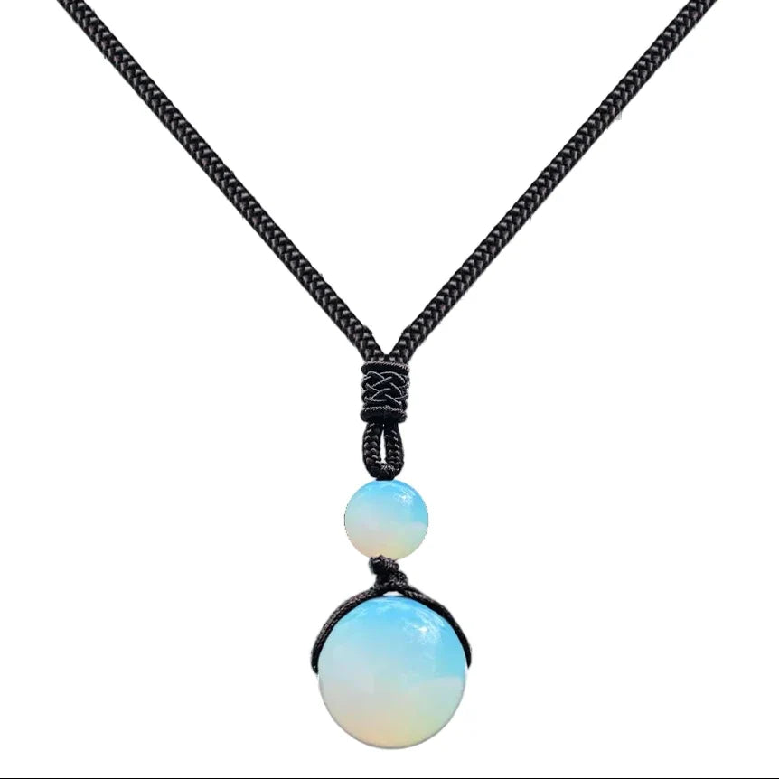 Colgante Bola de 14 mm en Piedra Natural - Piedra Natural Opalina - SKU 20389