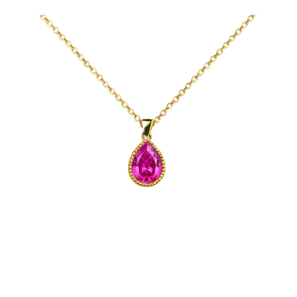 Colgante Piedra Preciosa Rosa
