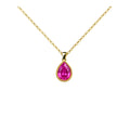 Colgante Piedra Preciosa Rosa