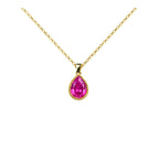 Colgante Piedra Preciosa Rosa