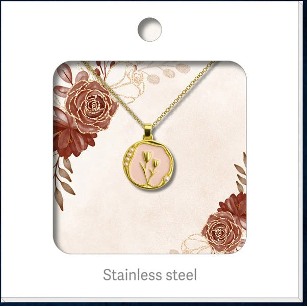 Colgante Rama Floral Rosa detalle