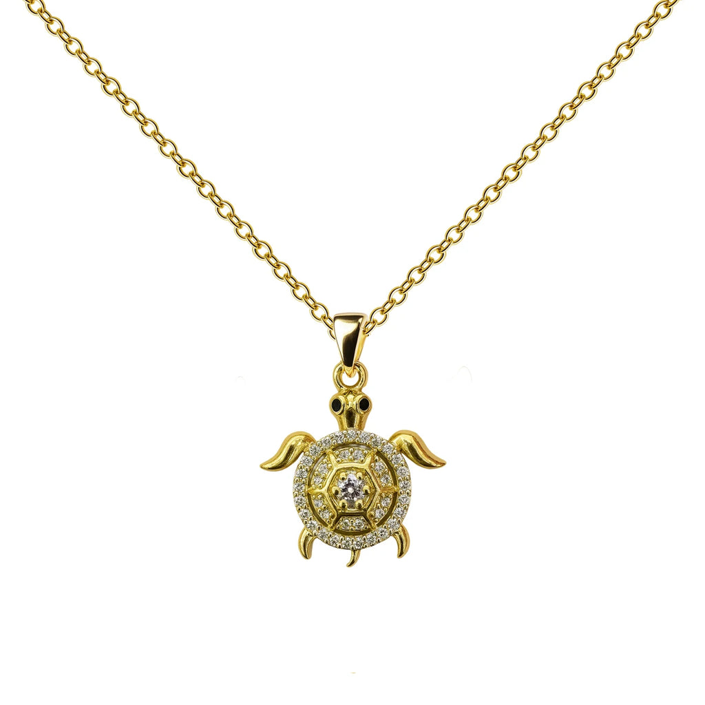Colgante Timón con Alas Dorado