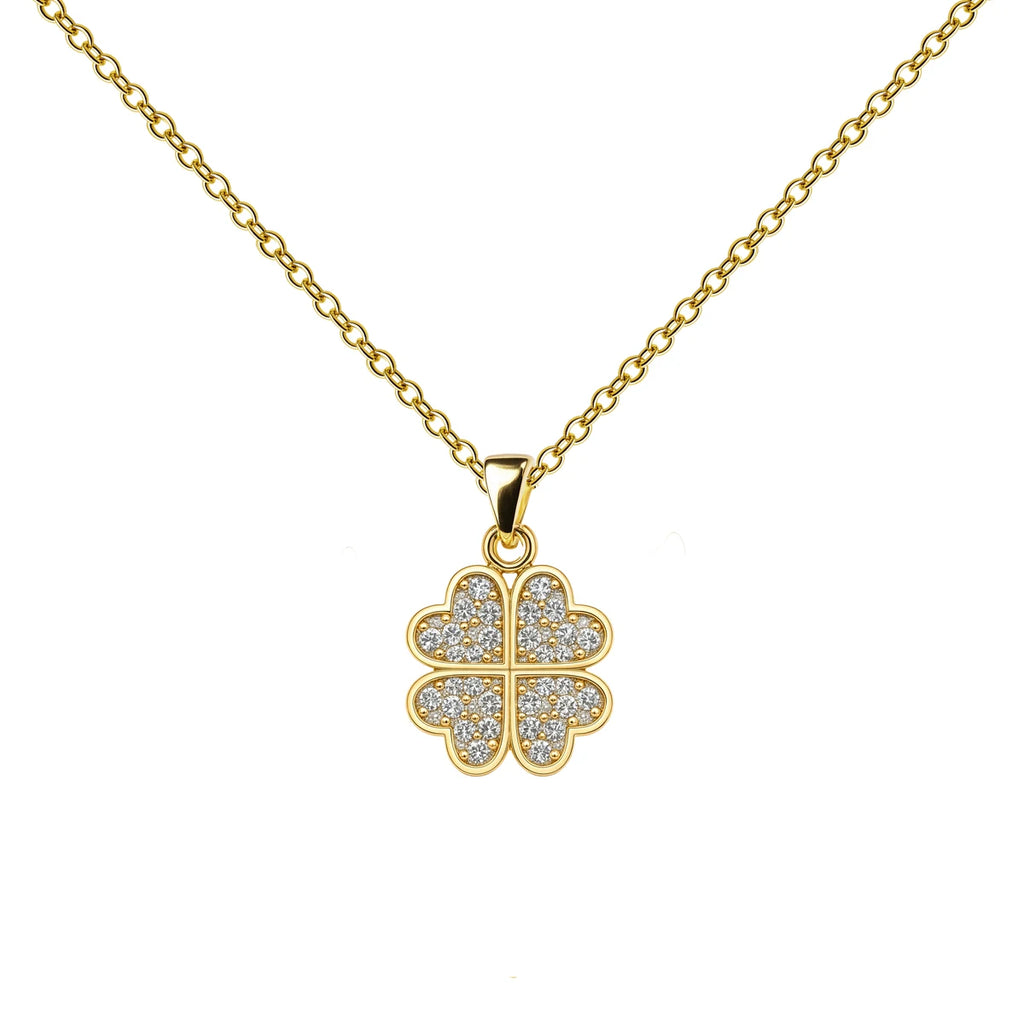 Colgante Trébol con Circonitas