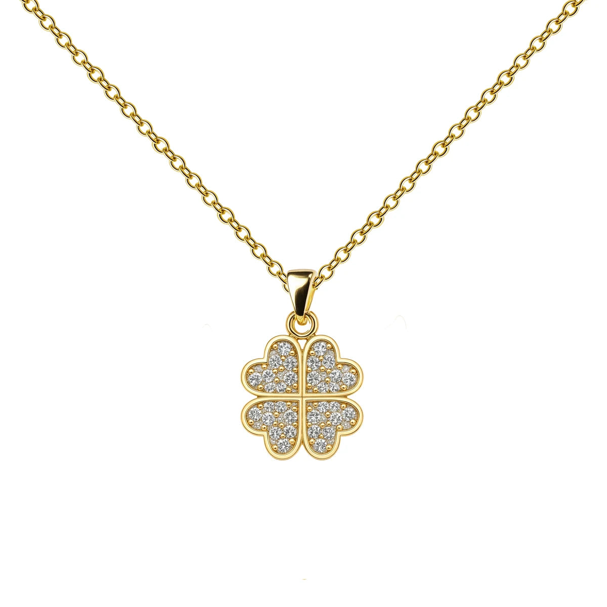 Colgante Trébol con Circonitas
