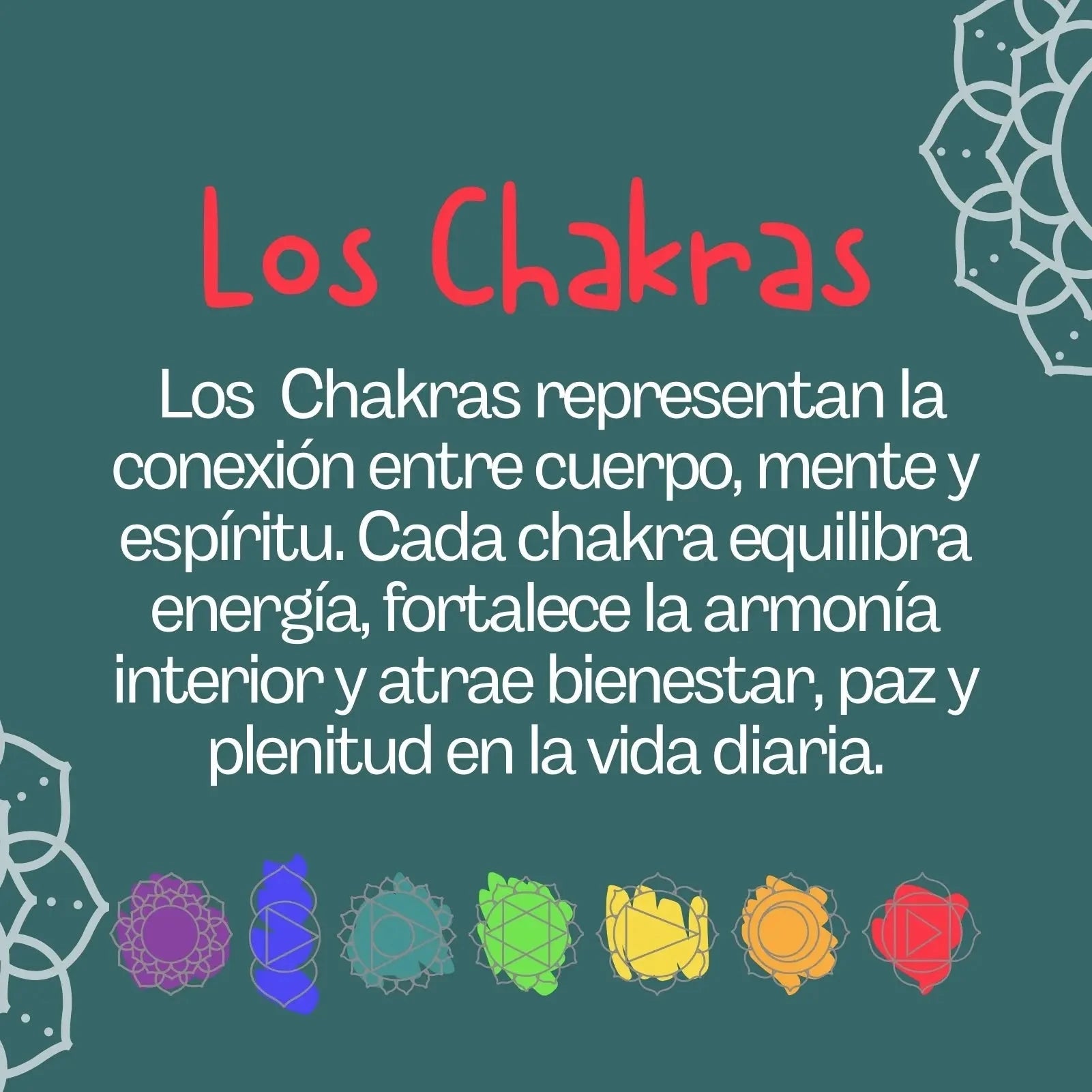 Collar 7 Chakras Acero Dorado acabado