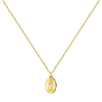 Collar Virgen Blanca Dorado