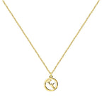 Collar Celedón en Acero Dorado