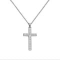 Collar con Cruz Grabado con Sagrada Escritura en Acero