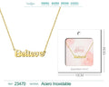 Collar en Inglés para Believe Acero con Sobre