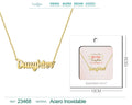 Collar en Inglés para Daughter Acero con Sobre