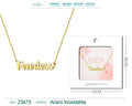 Collar en Inglés para Fearless Acero con Sobre