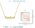 Collar en Inglés para Freedom Acero con Sobre