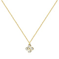 Collar Lauburu dorado con cristales brillantes, colgante cruz vasca de acero con tarjeta de regalo sobre vivir sin miedo