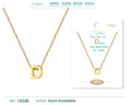 Collar Letra D Acero Dorado