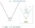 Collar Letra D Acero Plateado