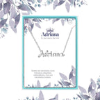 Collar Edición Nombre "adriana" - Acero Tono Plateado acabado