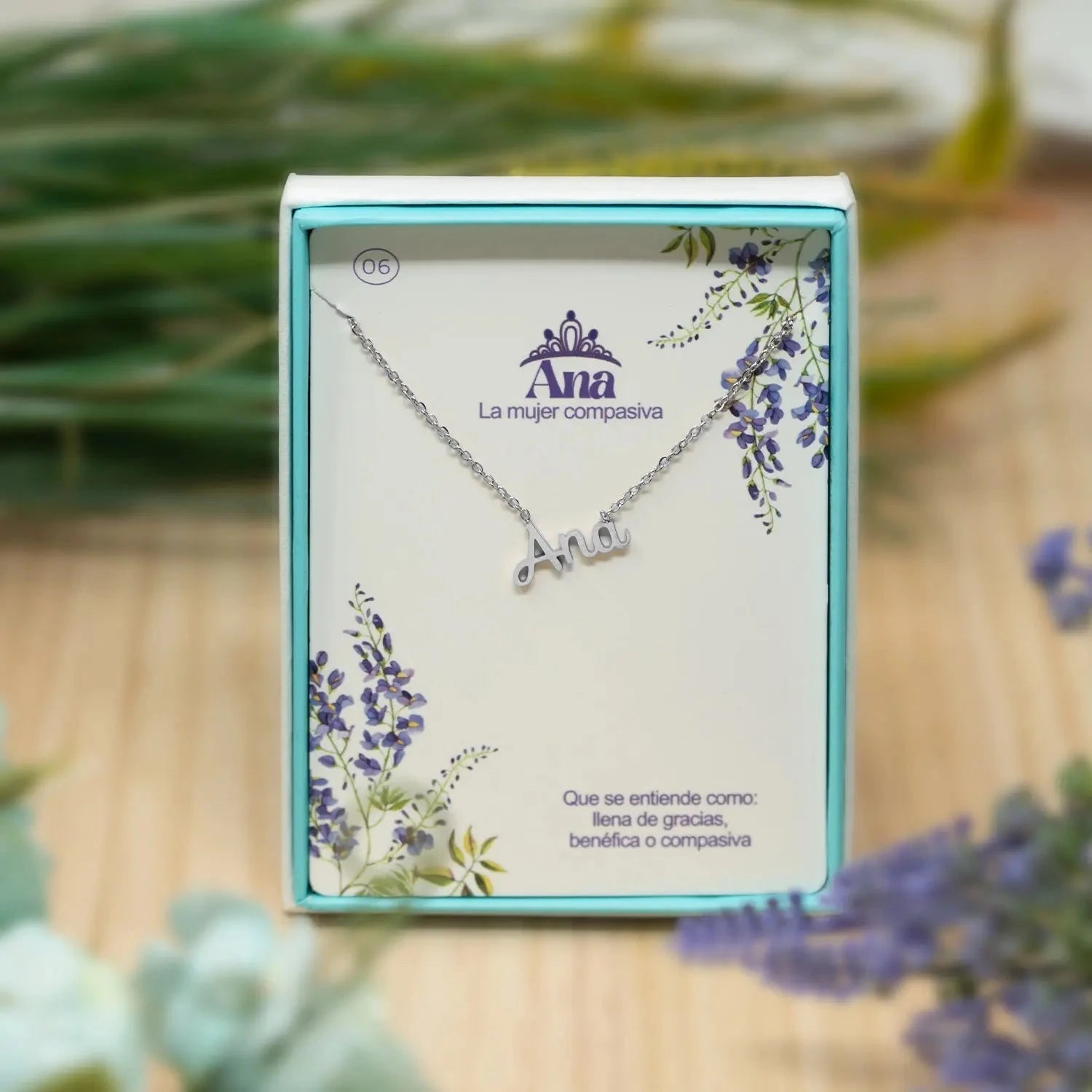 Collar Edición Nombre "ana" - Acero Tono Plateado detalle