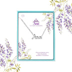 Collar Edición Nombre "ana" - Acero Tono Plateado acabado