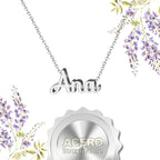 Collar Edición Nombre "ana" - Acero Tono Plateado textura