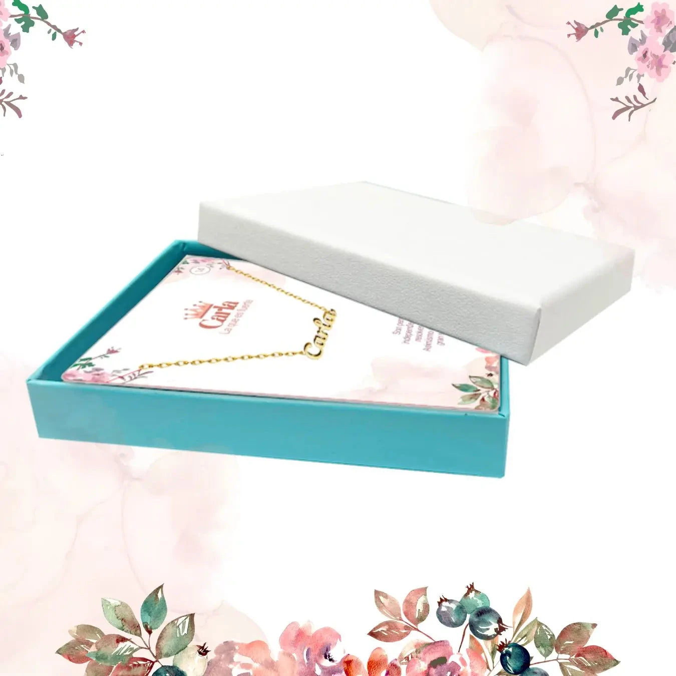 Collar Edición Nombre "carla" - Fuerza Y Libertad Bañada en Oro 14K diseño