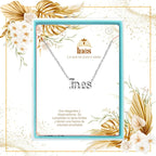 Collar Edición Nombre "inés" - Acero Tono Plateado acabado