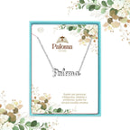 Collar Edición Nombre "paloma" - Acero Tono Plateado acabado