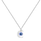 Collar Ojo Turco Acero Inoxidable | Amuleto contra el mal de ojo y energías negativas cotigo