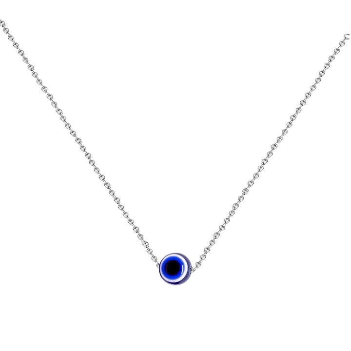 Collar Minimalista de Acero Inoxidable con Ojo Turco