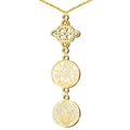 Collar Nudo de Bruja, San Benito y Tetragrámaton - Dorado