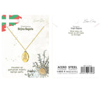 Collar Virgen de Begoña - Acero Dorado acabado