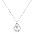 Collar de la Virgen del Sagrario en Acero Inoxidable Plateado - Plateado