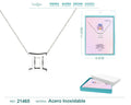 Collar Zodíaco Géminis Acero Plateado