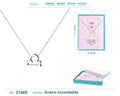 Collar Zodíaco Libra Acero Plateado